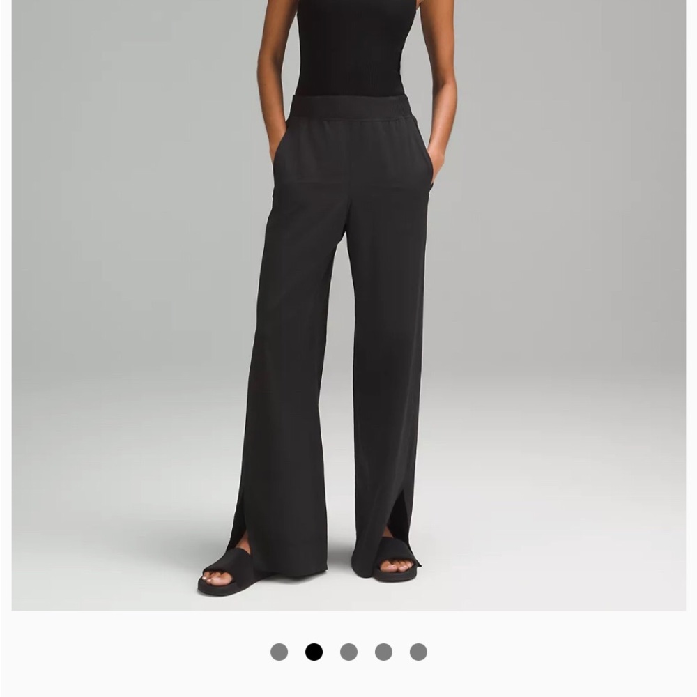 Lululemon stretch woven wide-leg high-rise pant S